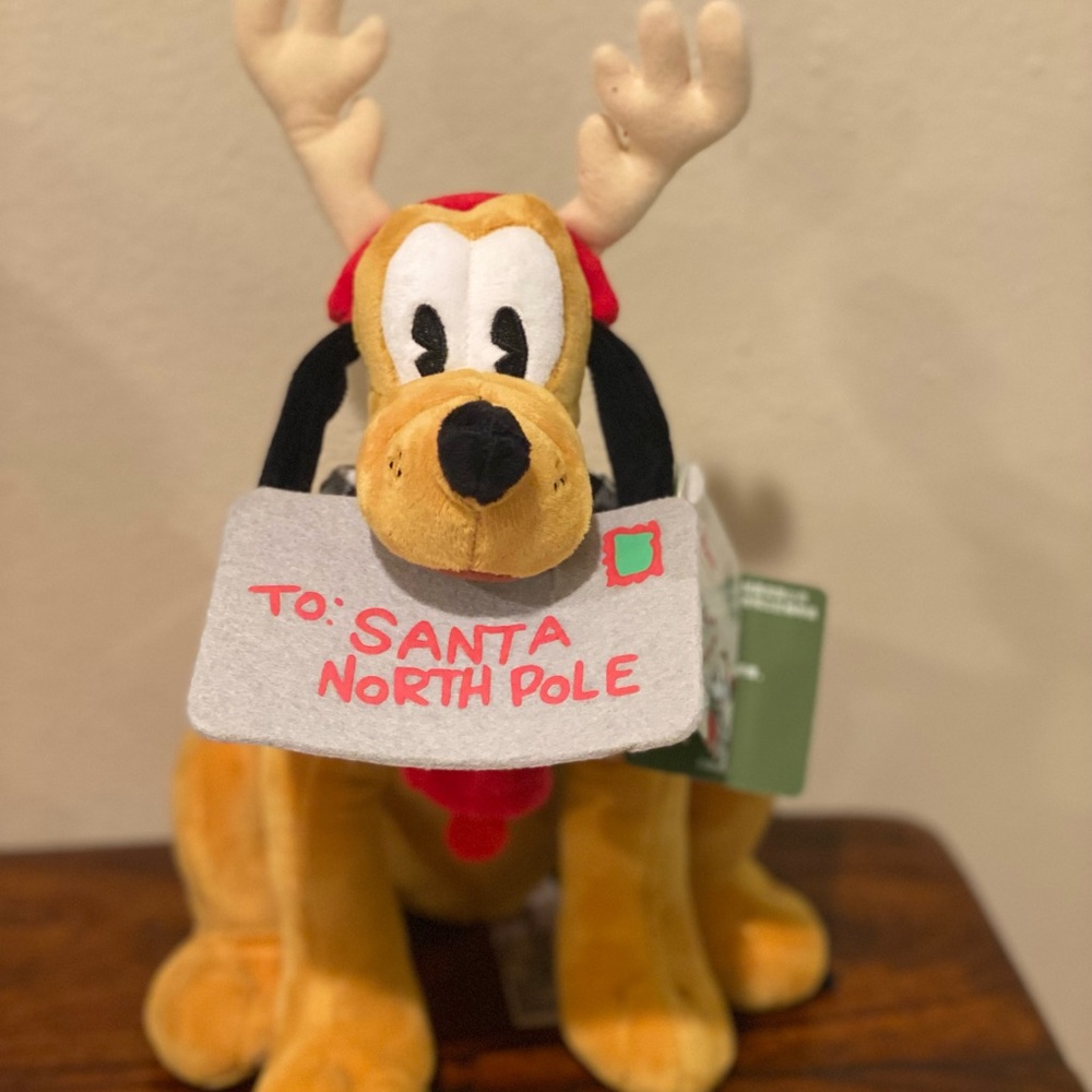 Disney 12 in Christmas Pluto Plush